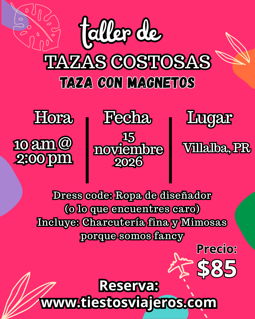 Taller de Tazas Costosas - Taza con Magnetos