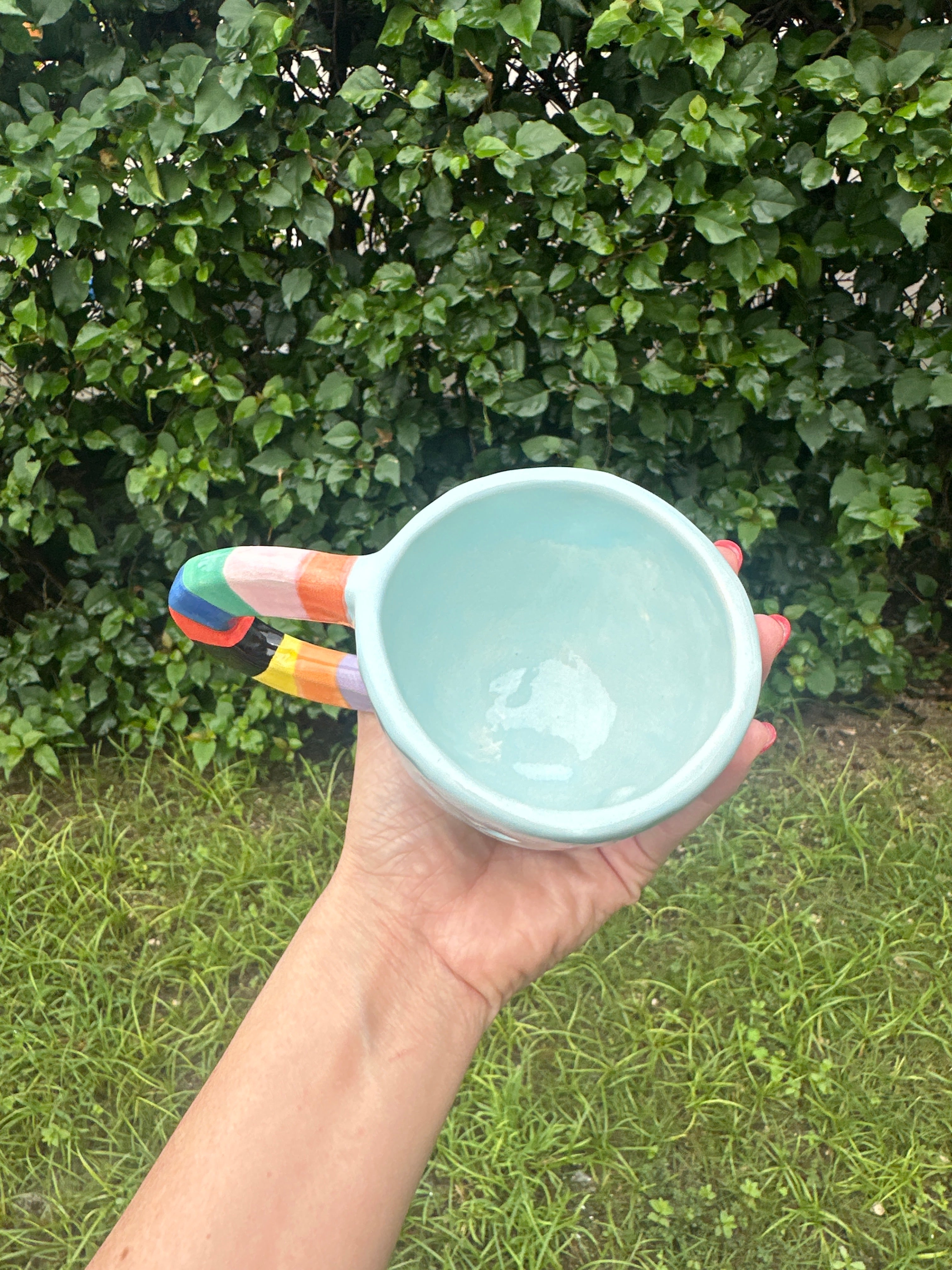 Azul claro con líneas