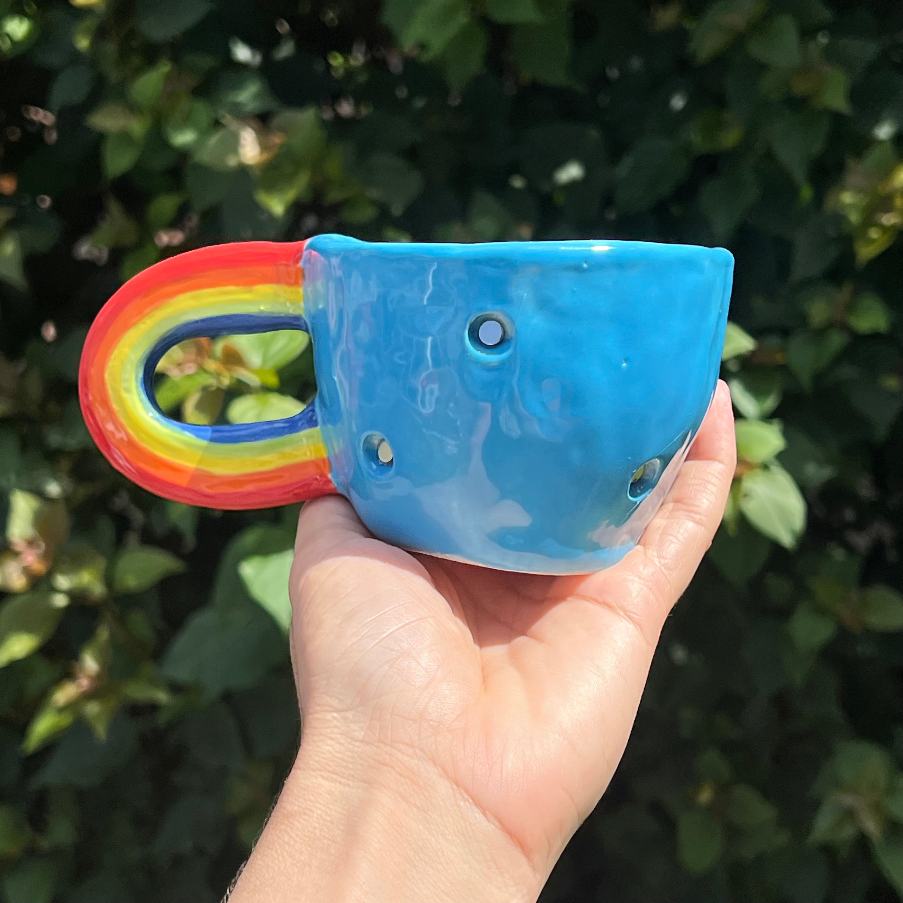 Taza Azul / Mango Arcoiris