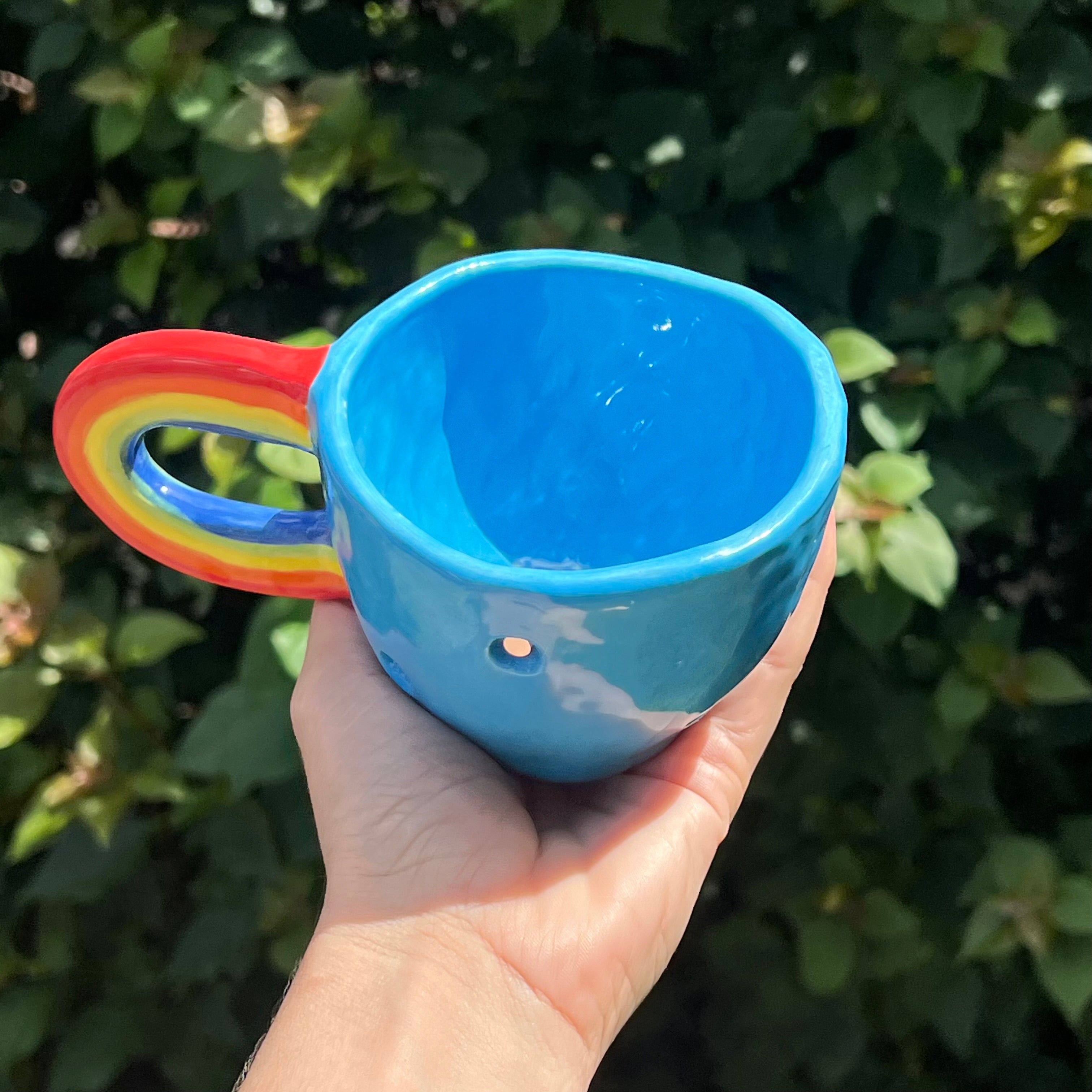 Taza Azul / Mango Arcoiris