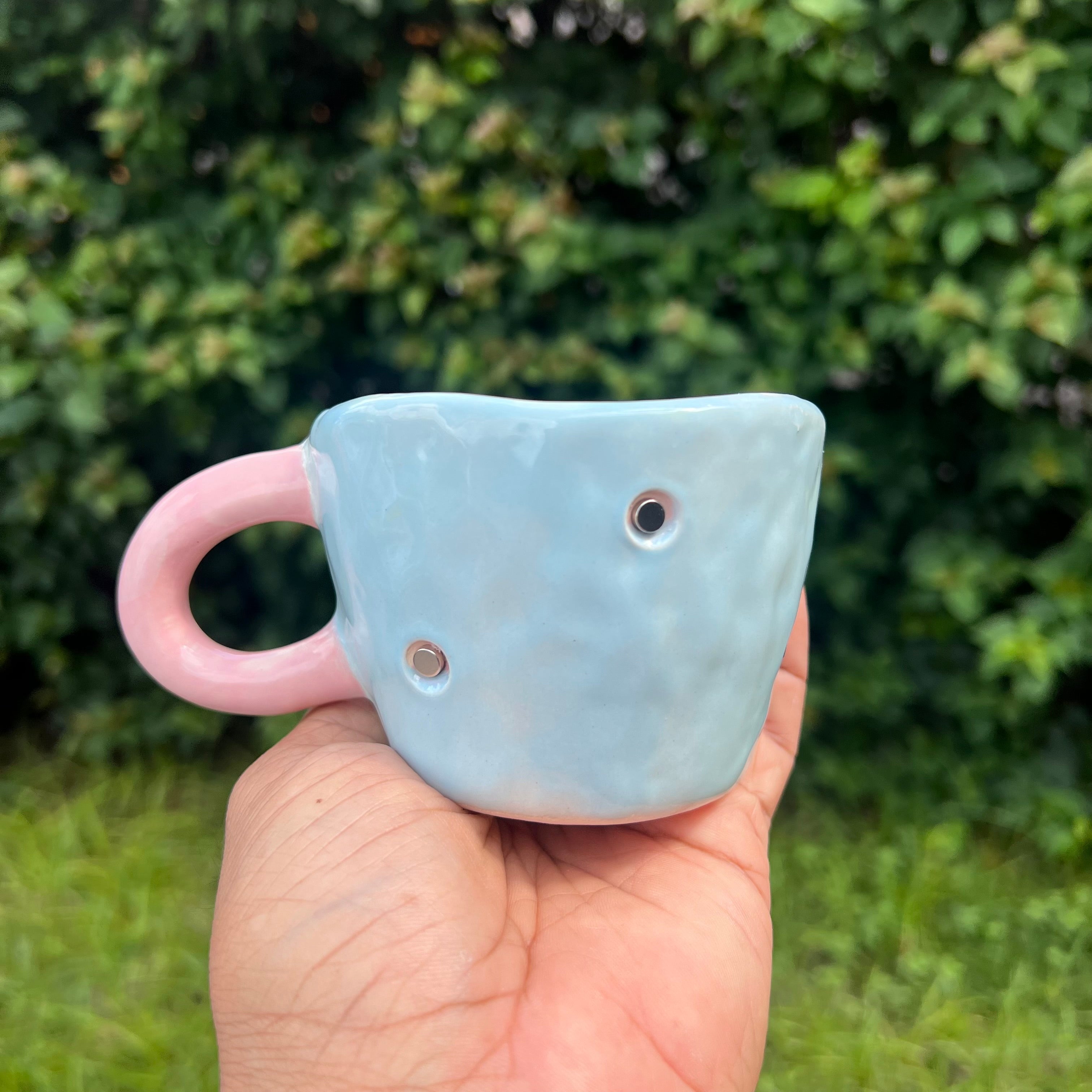 Taza Azul / Mango Rosa