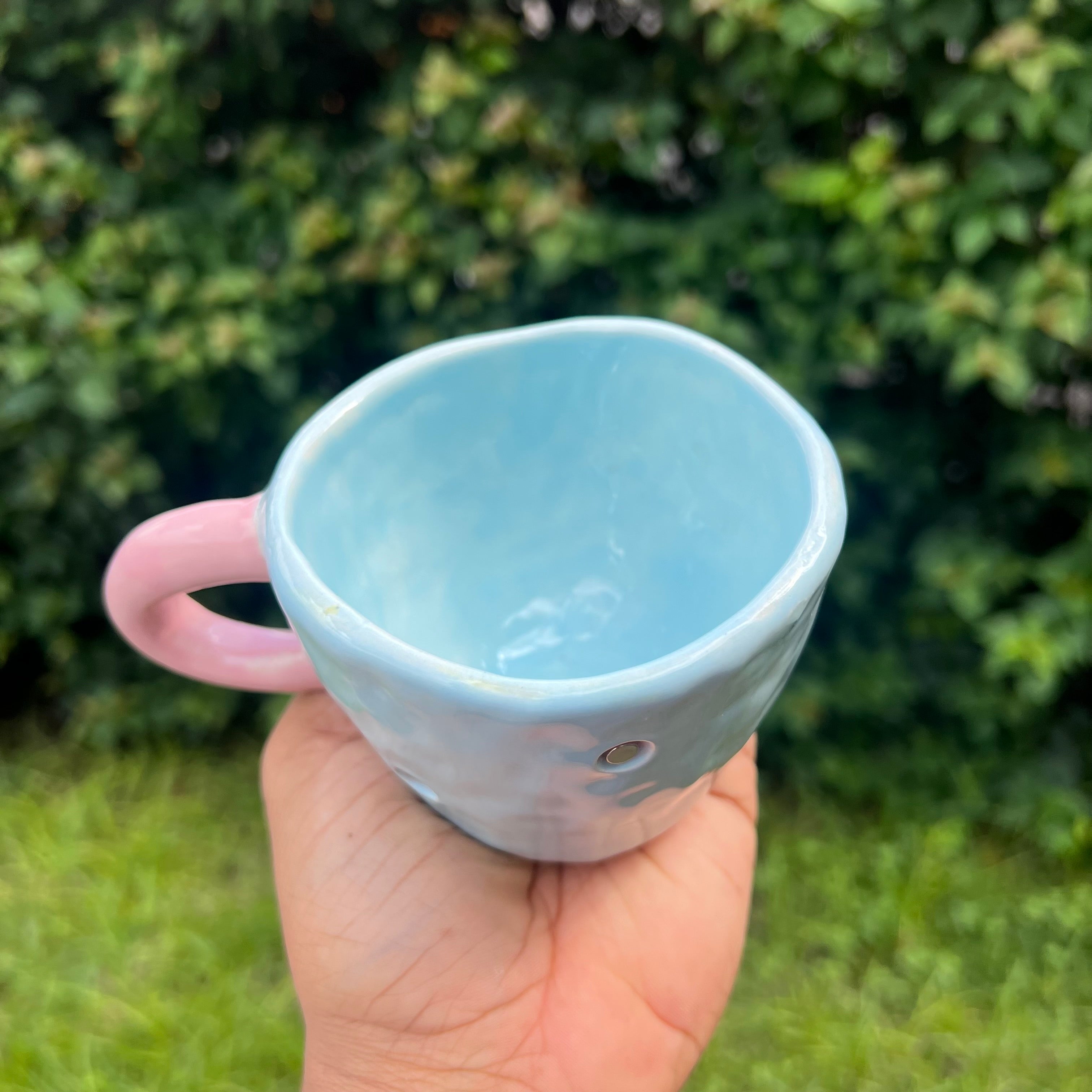 Taza Azul / Mango Rosa
