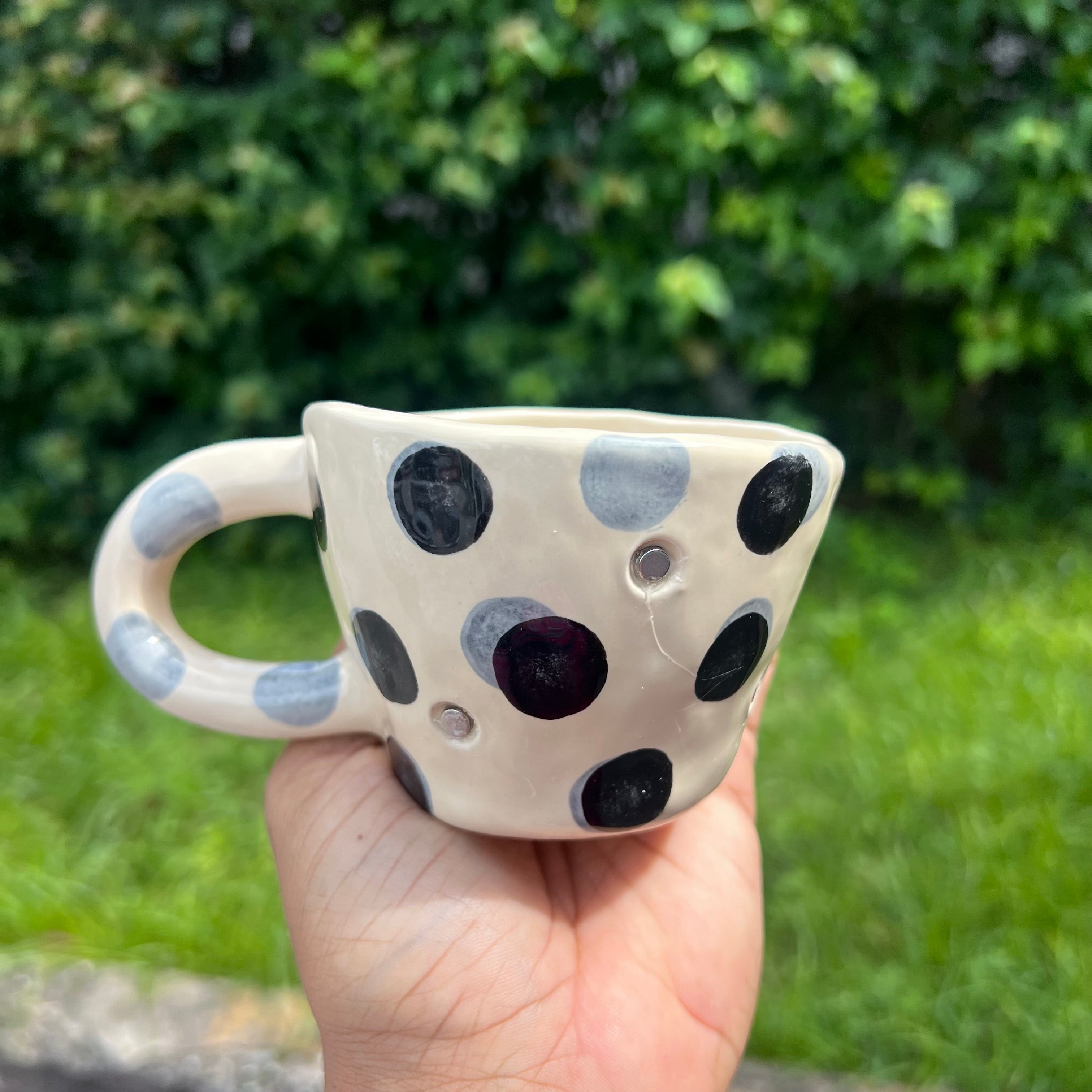 Taza Blanca / Puntos Negros