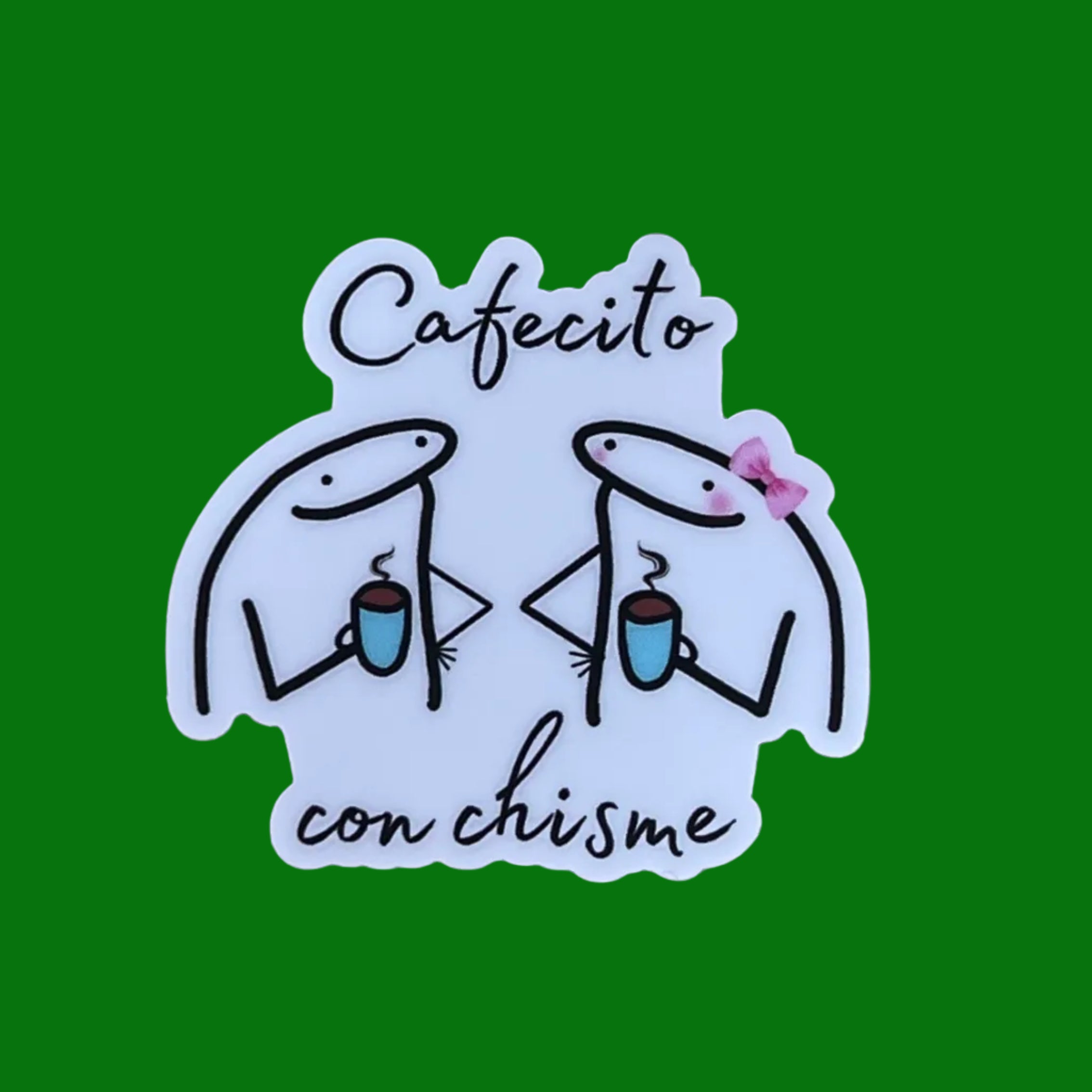 Mini Sticker - Cafecito con chisme