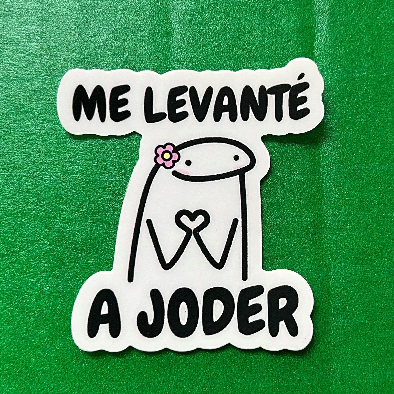 Mini Sticker Me Levanté a joder Nena