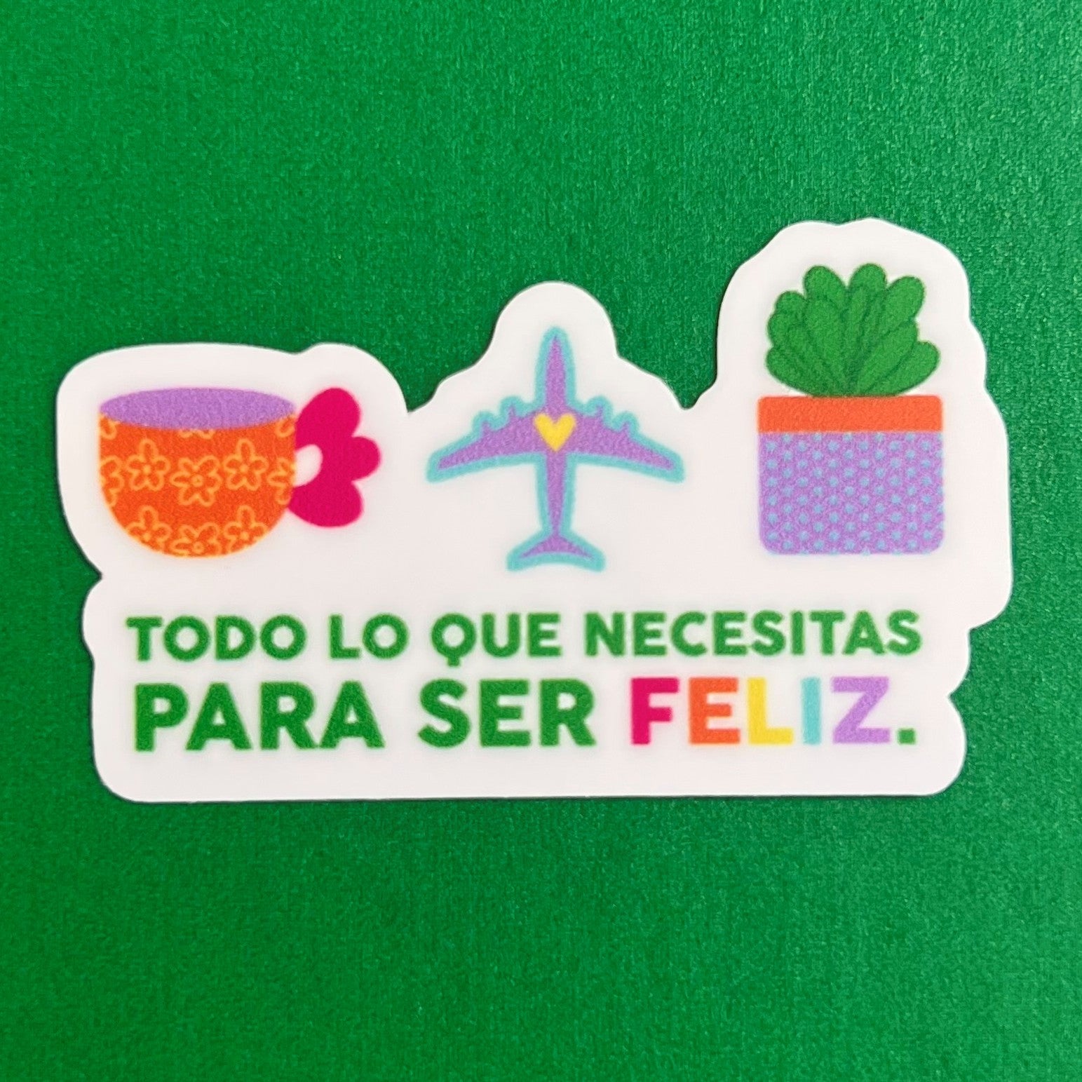 Mini Sticker Ser Feliz