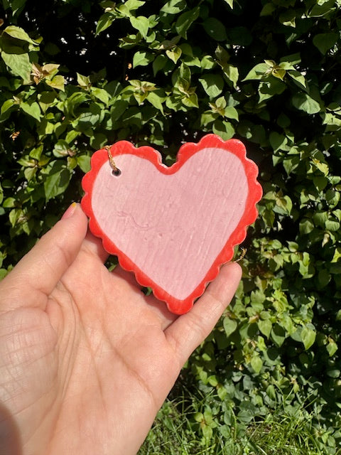 Flores Azules / Corazon Rosa